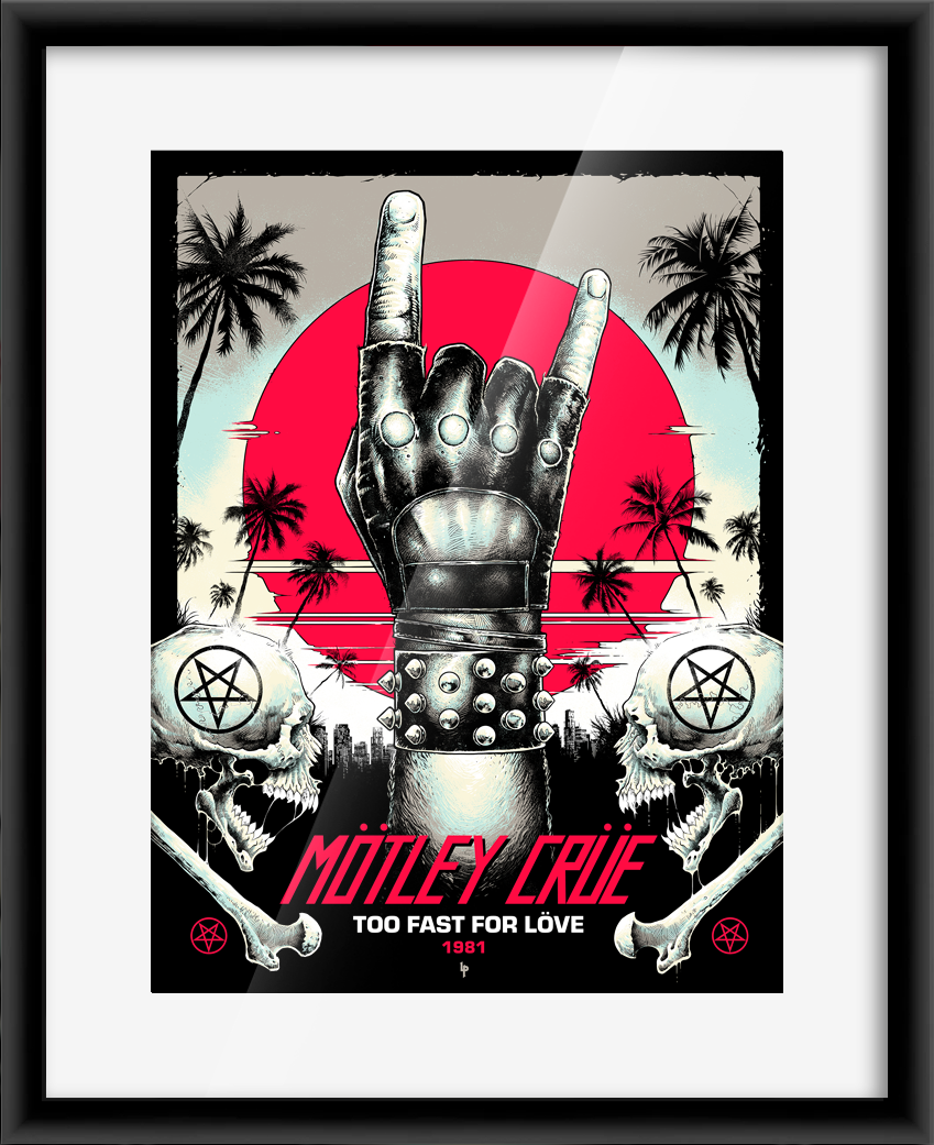 Mötley Crüe Too Fast For Love by Luke Preece (Main Edition) — artwork in setting