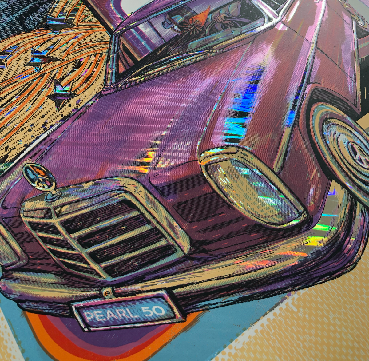 Janis Joplin Pearl 50th Anniversary (Lava Foil) — artwork in setting