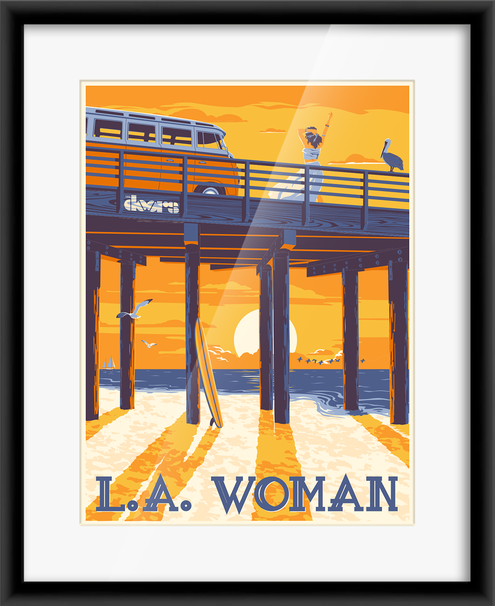 The Doors L.A. Woman 50th Anniversary — artwork in setting