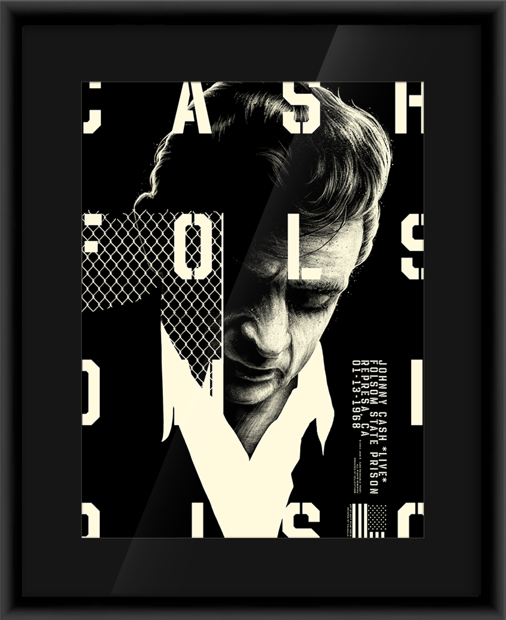 Johnny Cash Folsom Prison (Main Edition) — artwork in setting