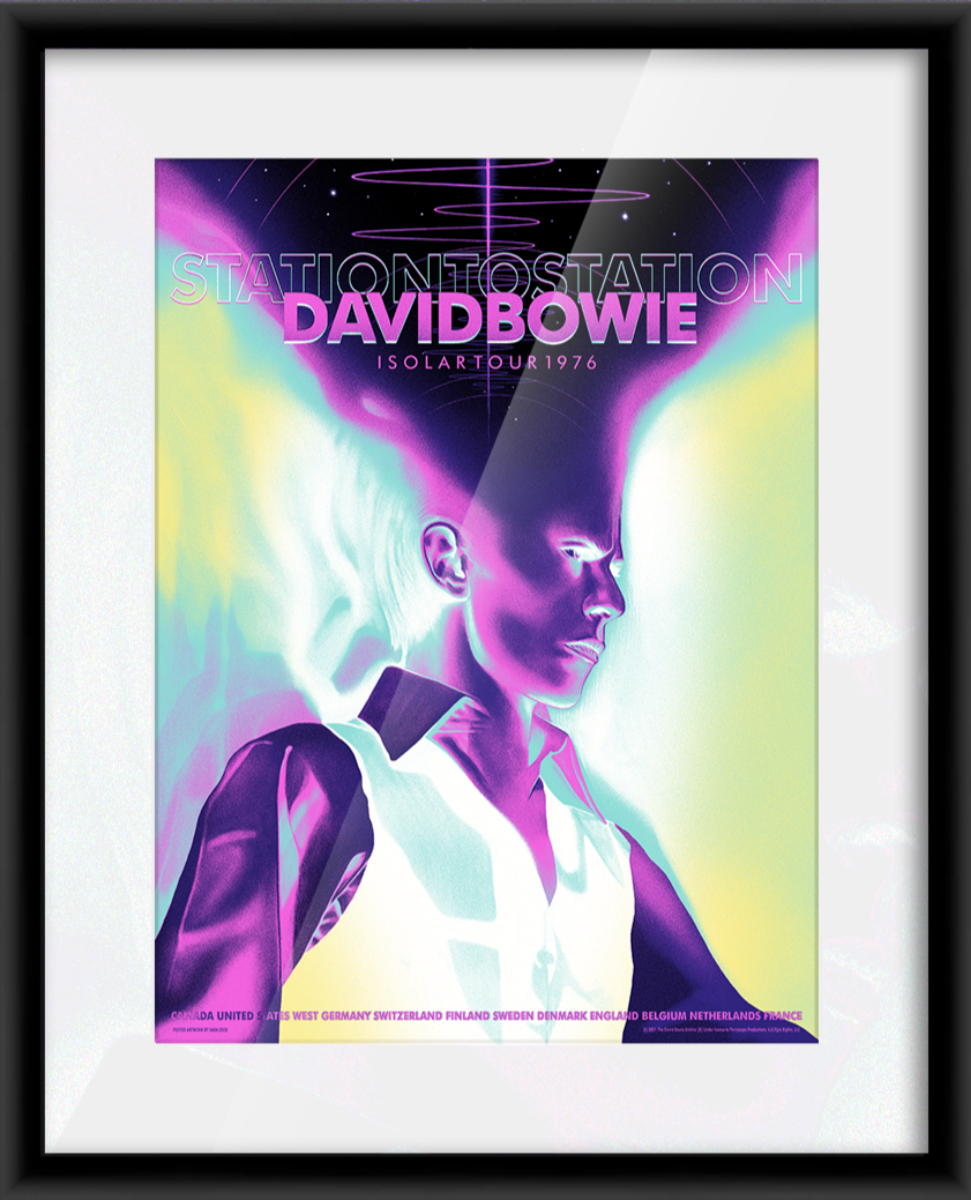 David Bowie 1976 Isolar Tour (Variant Edition) — artwork in setting