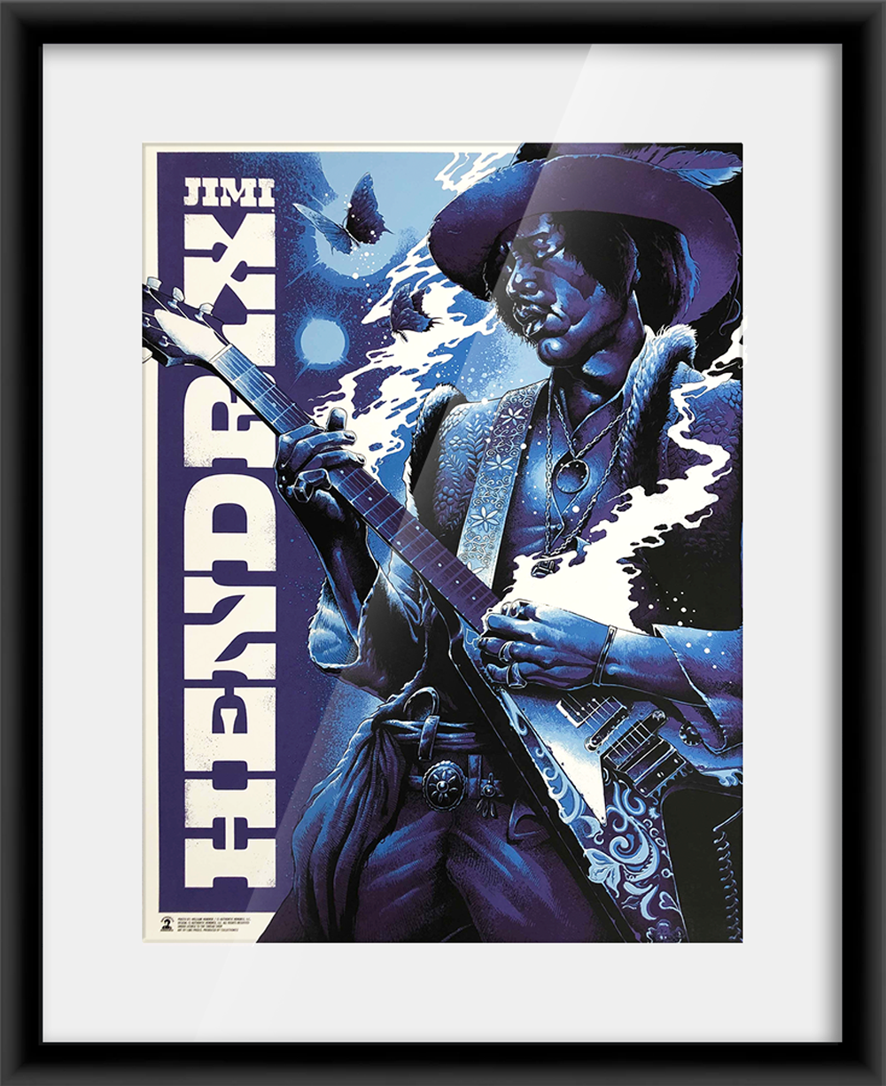 Jimi Hendrix Comic Con At Home Exclusive (Main Edition) — artwork in setting