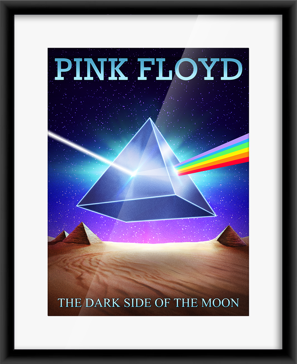 Pink Floyd The Dark Side Of The Moon 3D Lenticular — artwork in setting