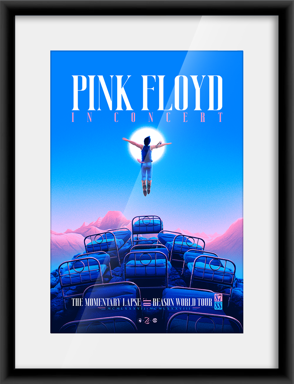 Pink Floyd A Momentary Lapse of Reason Tour — artwork in setting