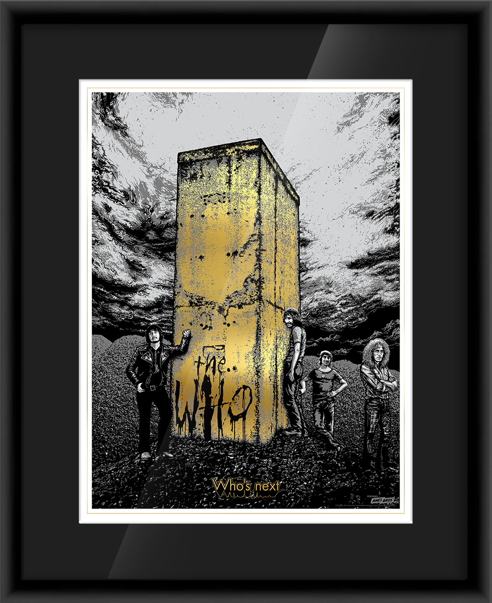 The Who Who's Next 50th Anniversary (Gold Foil Edition) — artwork in setting