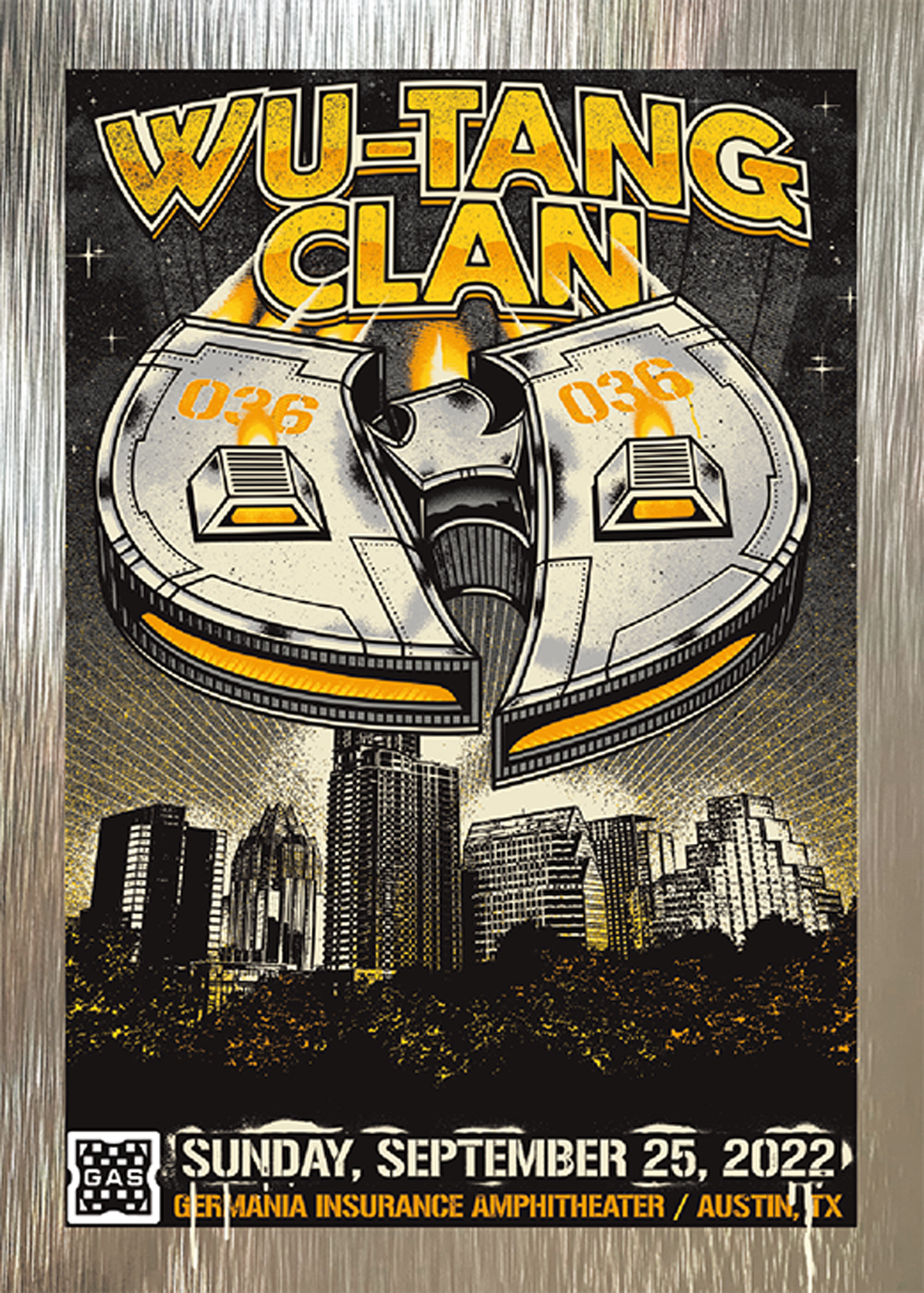 Wu Tang Clan Austin September 25, 2022 Exclusive GAS Trading Card