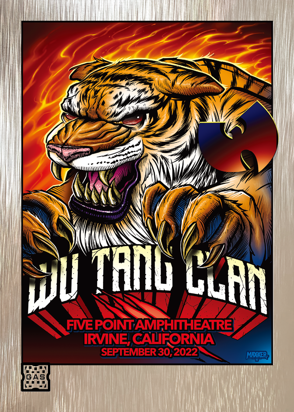 Wu Tang Clan Irvine September 30, 2022 Exclusive GAS Trading Card
