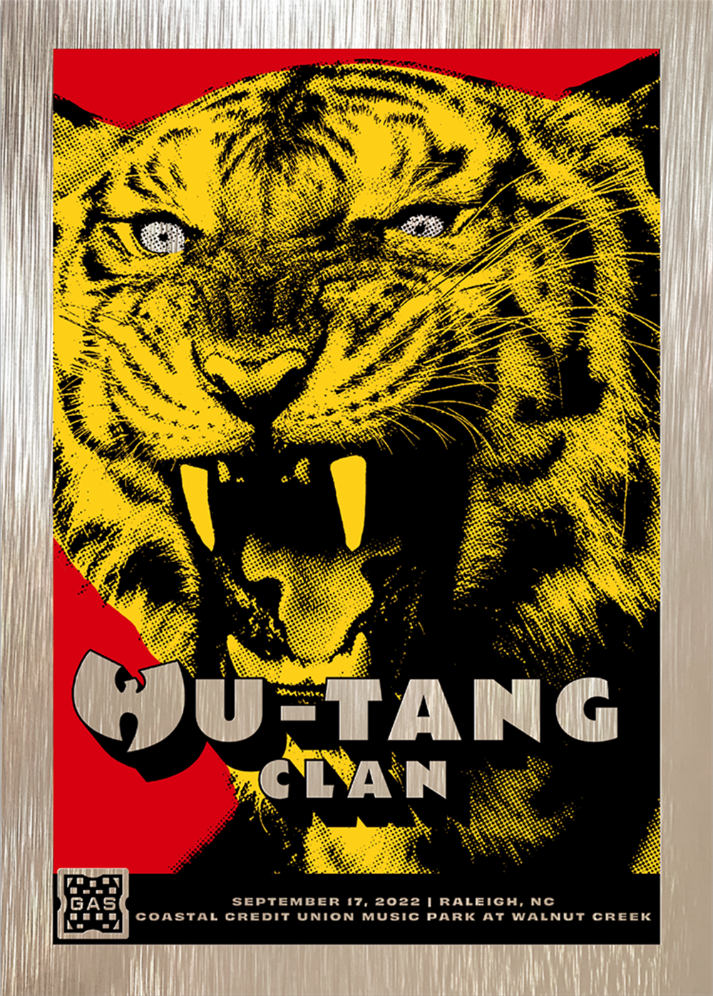 Wu Tang Clan Raleigh September 17, 2022 Exclusive GAS Trading Card