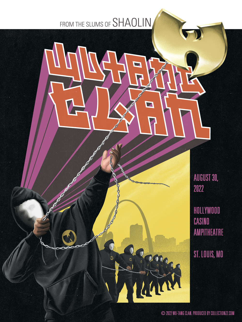 Wu Tang Clan St. Louis August 30, 2022 Print + Trading Card Combo