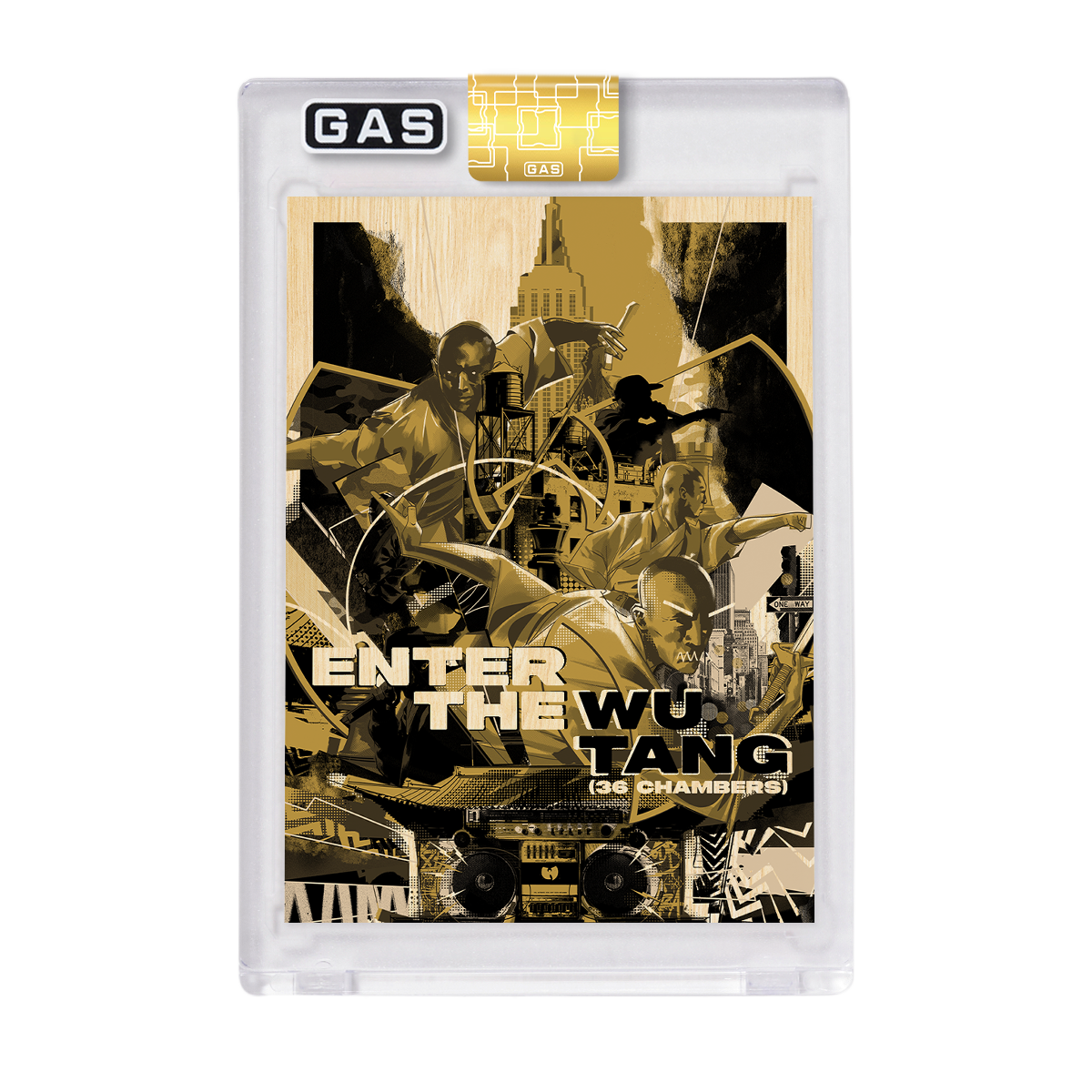 Wu Tang Clan 36 Chambers 30th Anniversary GAS Trading Card (Wood Edition)