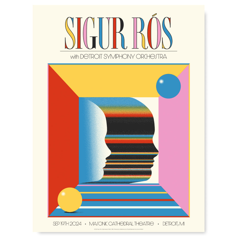 Sigur Rós Detroit September 19, 2024 Poster