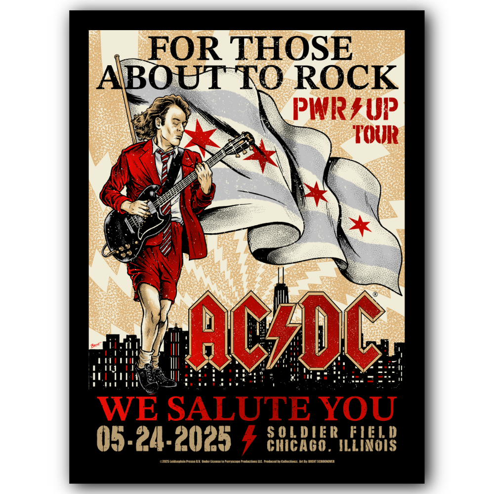 AC/DC Chicago May 24 Red Foil (Exclusive)
