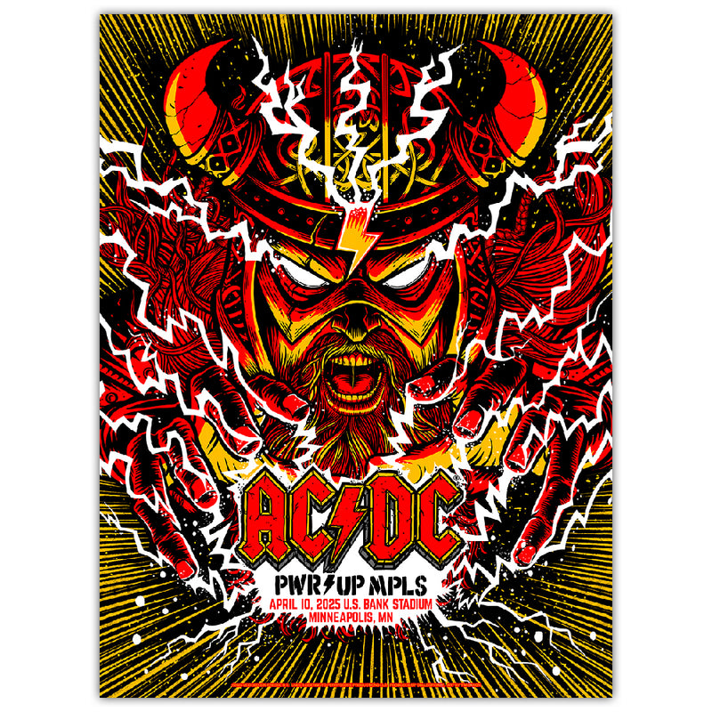 AC/DC Minneapolis April 10 Metallic Ink Edition (Exclusive)