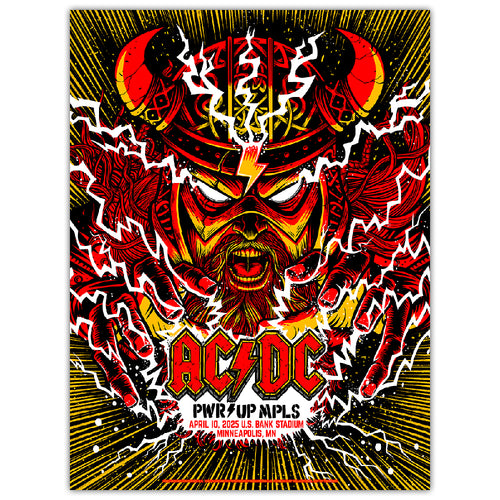 AC/DC Minneapolis April 10 Metallic Ink Edition (Exclusive)