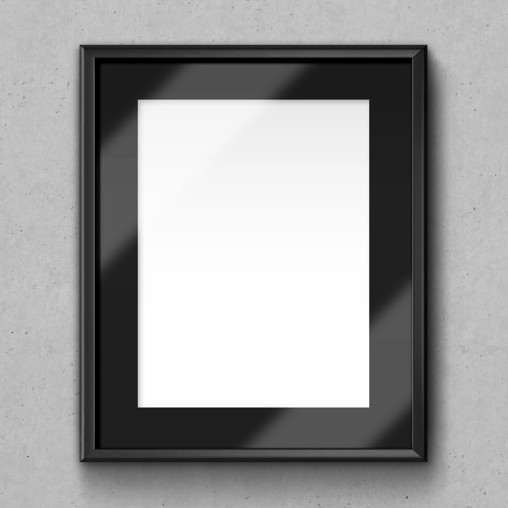 Museum Quality Frame With Black Mat