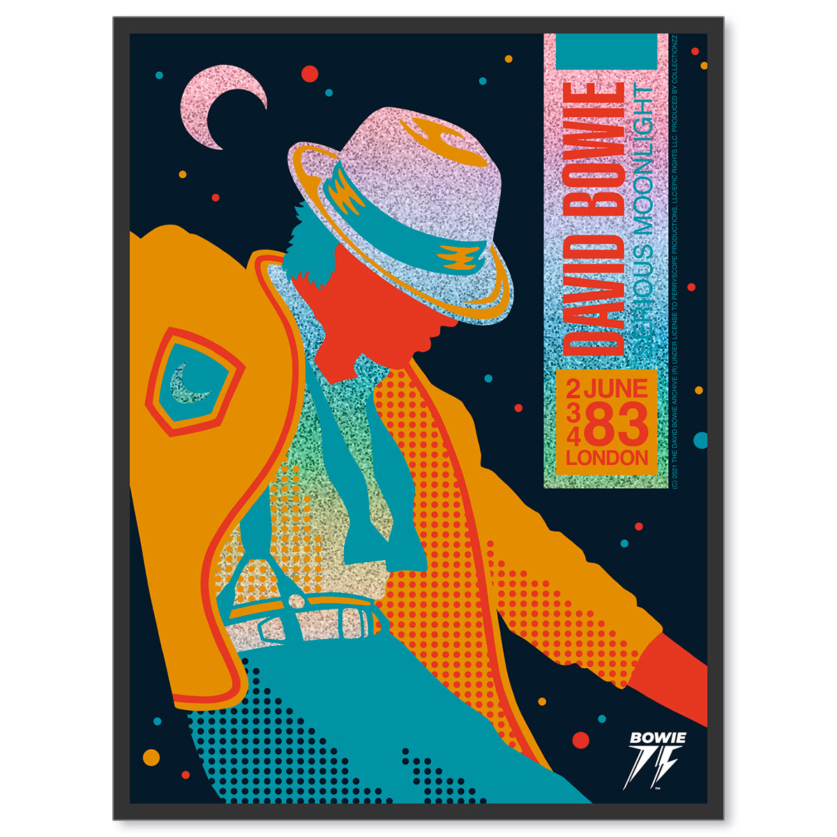 David Bowie Serious Moonlight Tour London (Foil)