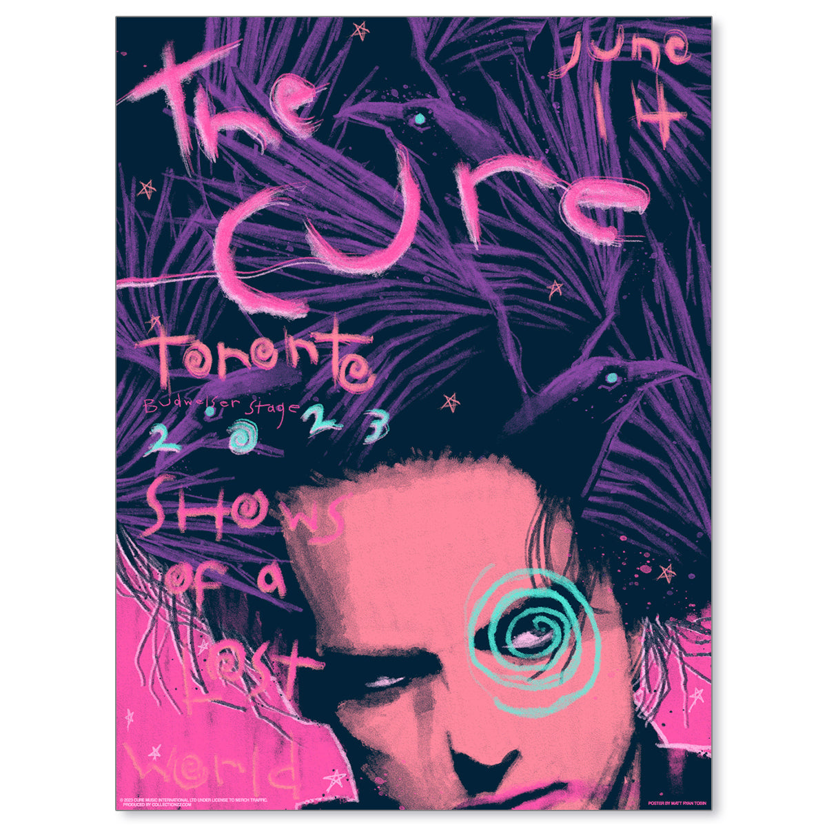 The Cure Toronto June 14, 2023 Second Edition Poster