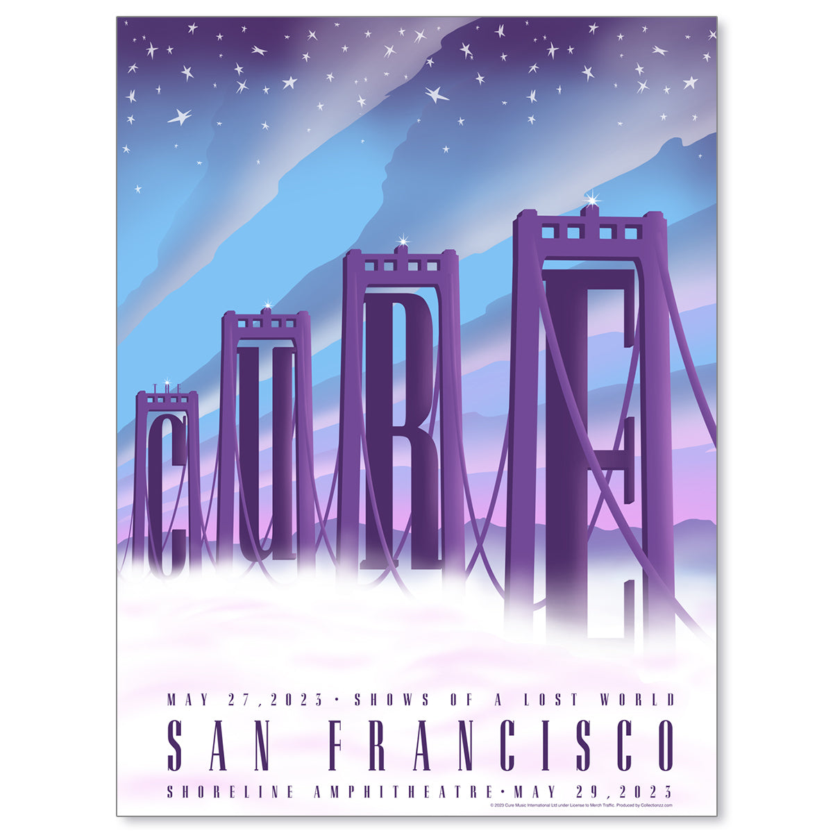 The Cure San Francisco May 27, 2023 Poster