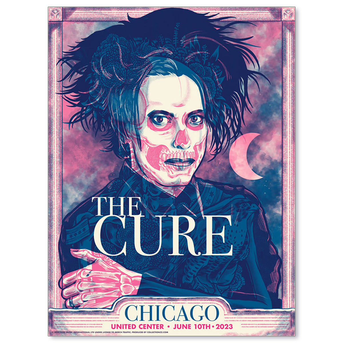 The Cure Chicago June 10, 2023 Second Edition Poster