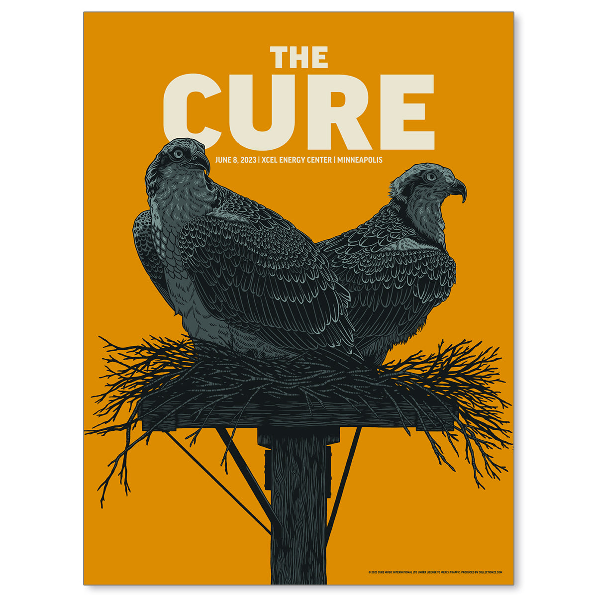 The Cure Minneapolis June 8, 2023 Second Edition Poster