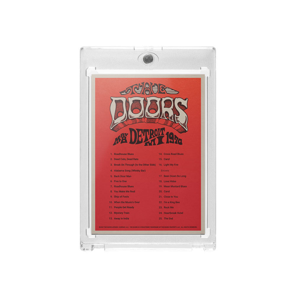 The Doors Detroit May 8, 1970 (Trading Card)