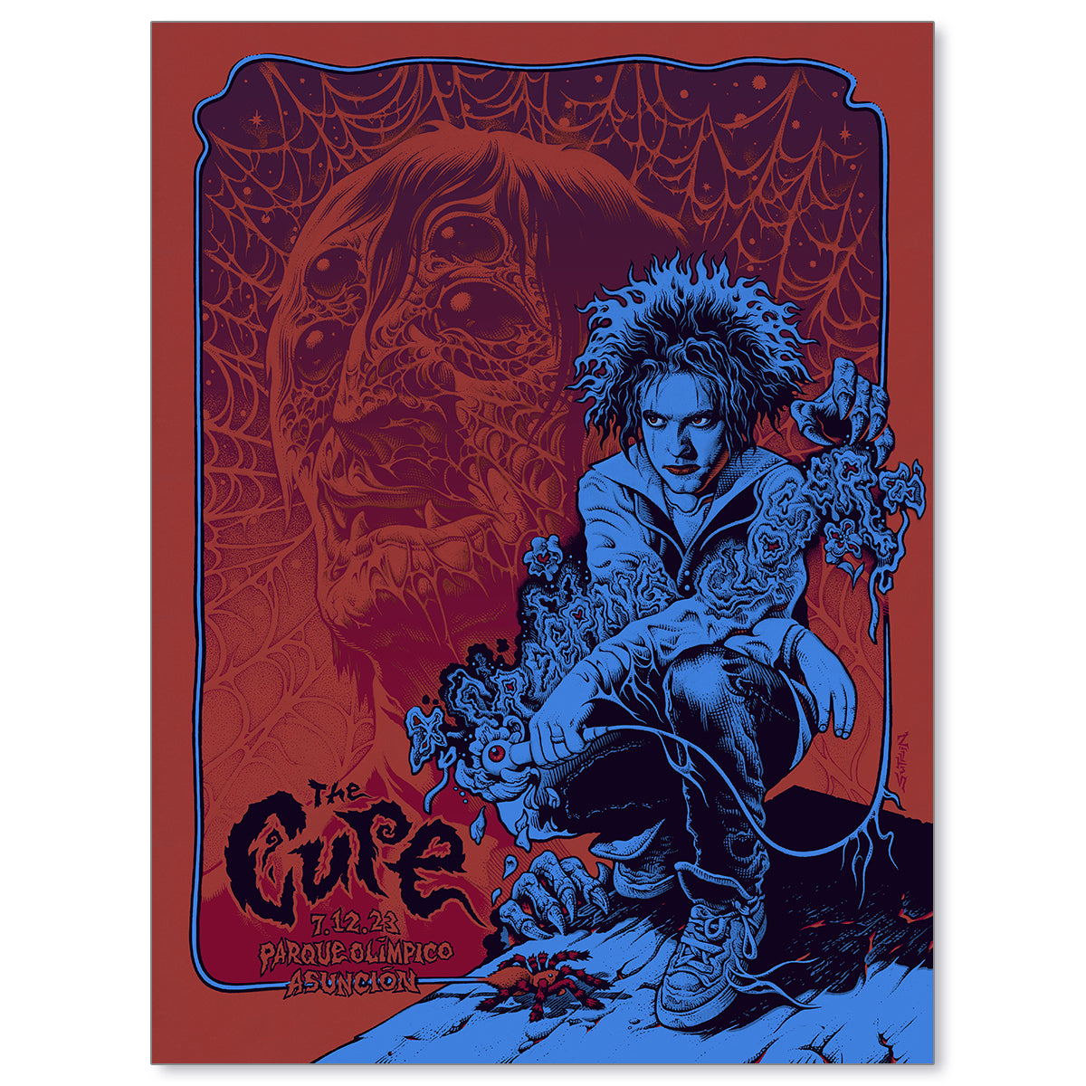 The Cure Asunción December 7, 2023 First Edition Poster