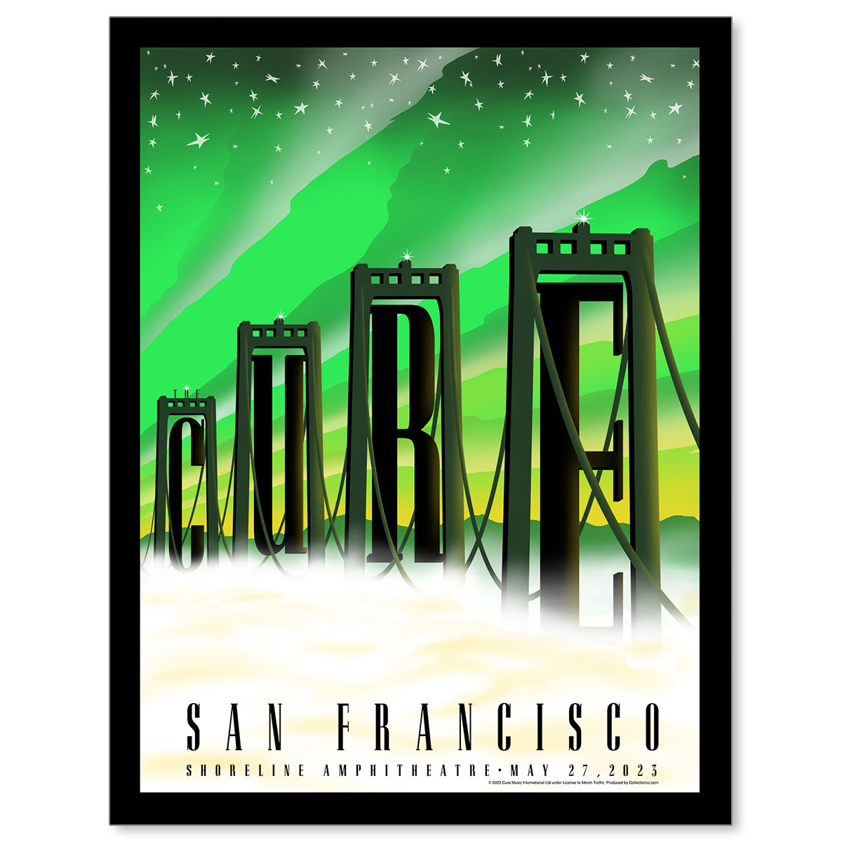 The Cure San Francisco May 27, 2023 Second Edition Poster