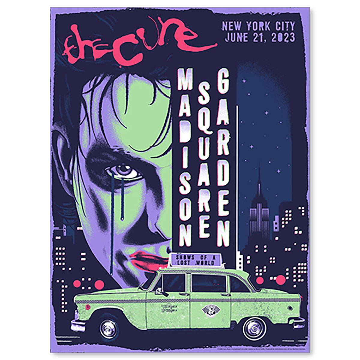 The Cure New York City June 21, 2023 First Edition Poster