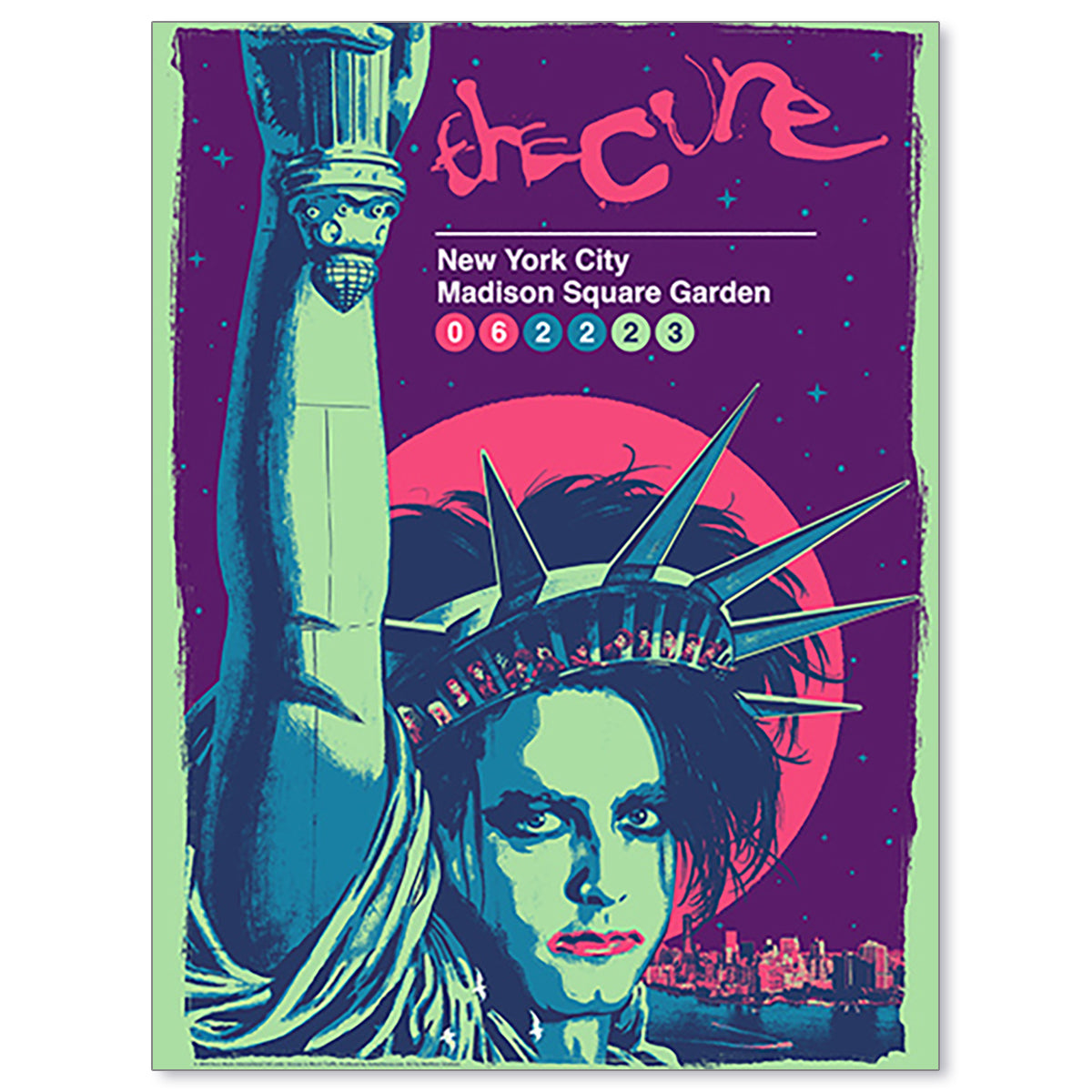 The Cure New York City June 22, 2023 First Edition Poster