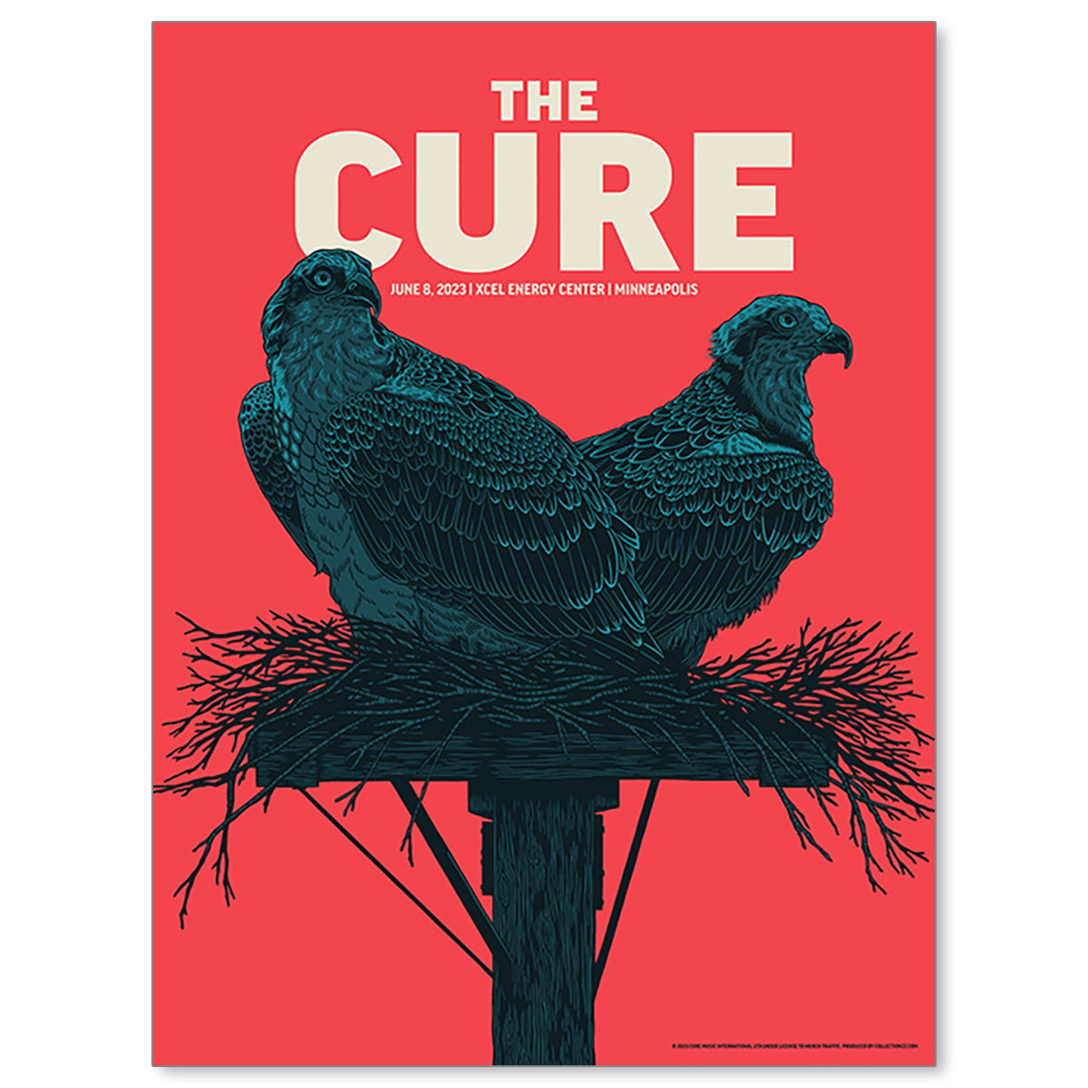 The Cure Minneapolis June 8, 2023 Poster