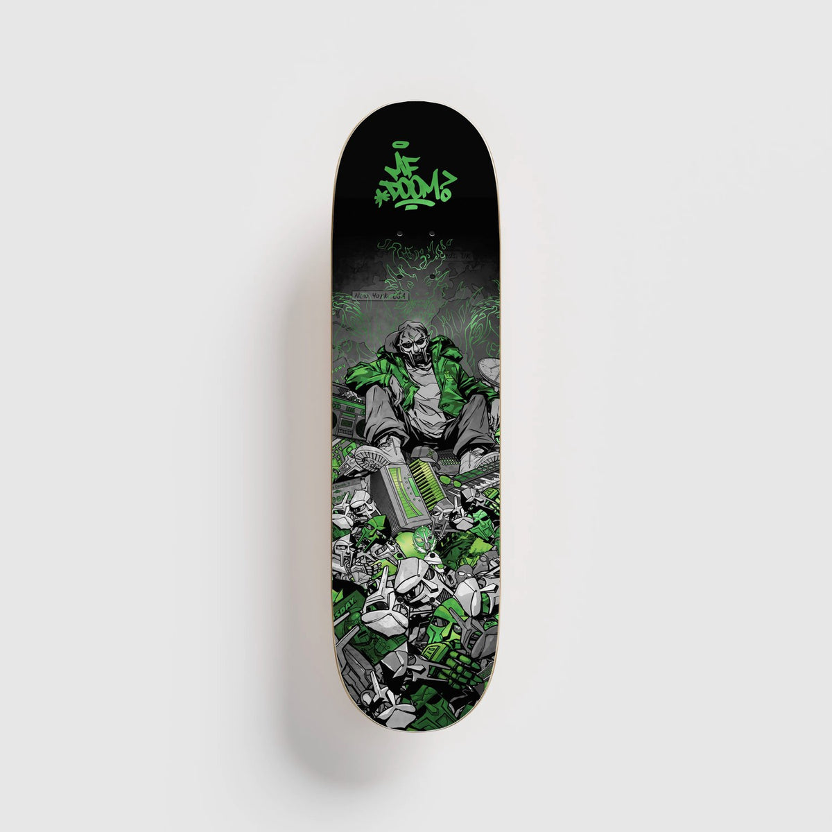 MF DOOM Green & Silver Foil deck