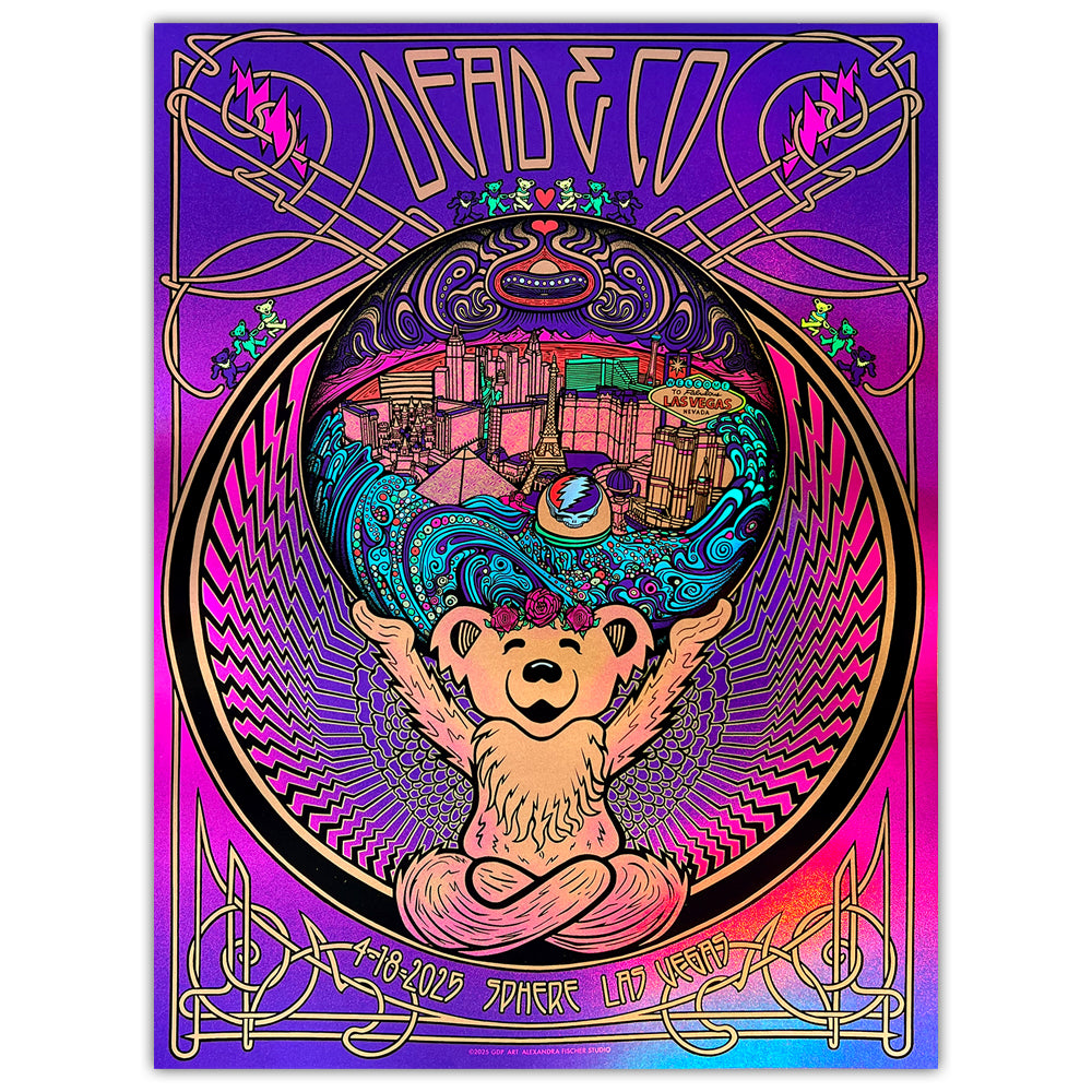 Dead and Company April 18, 2025 Las Vegas (Artist Proof Rainbow Foil)