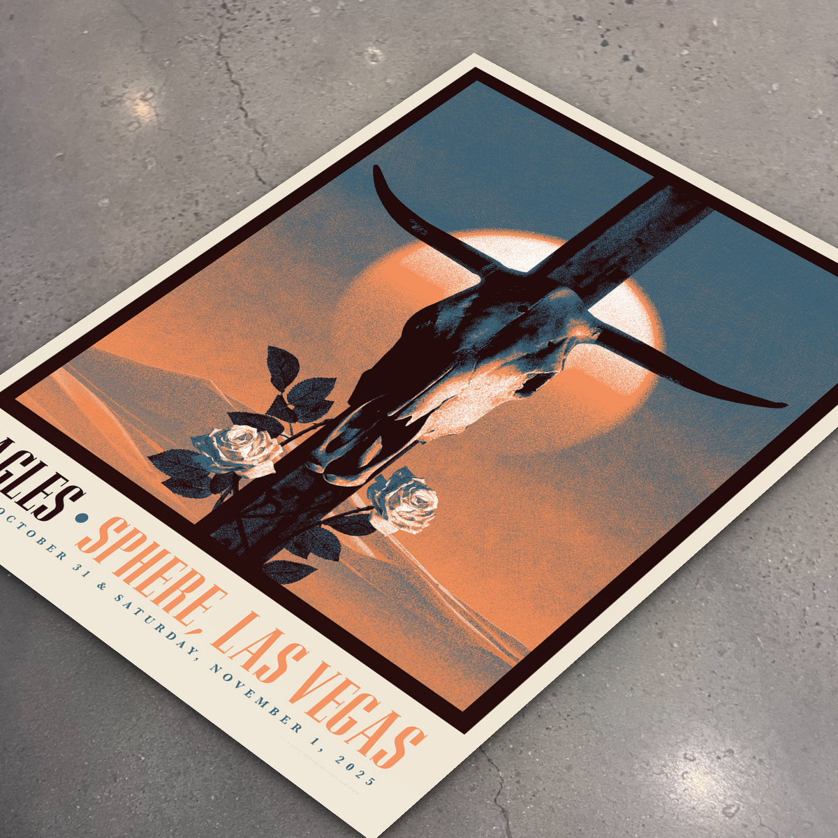 Eagles · Las Vegas — flat lay on shop floor
