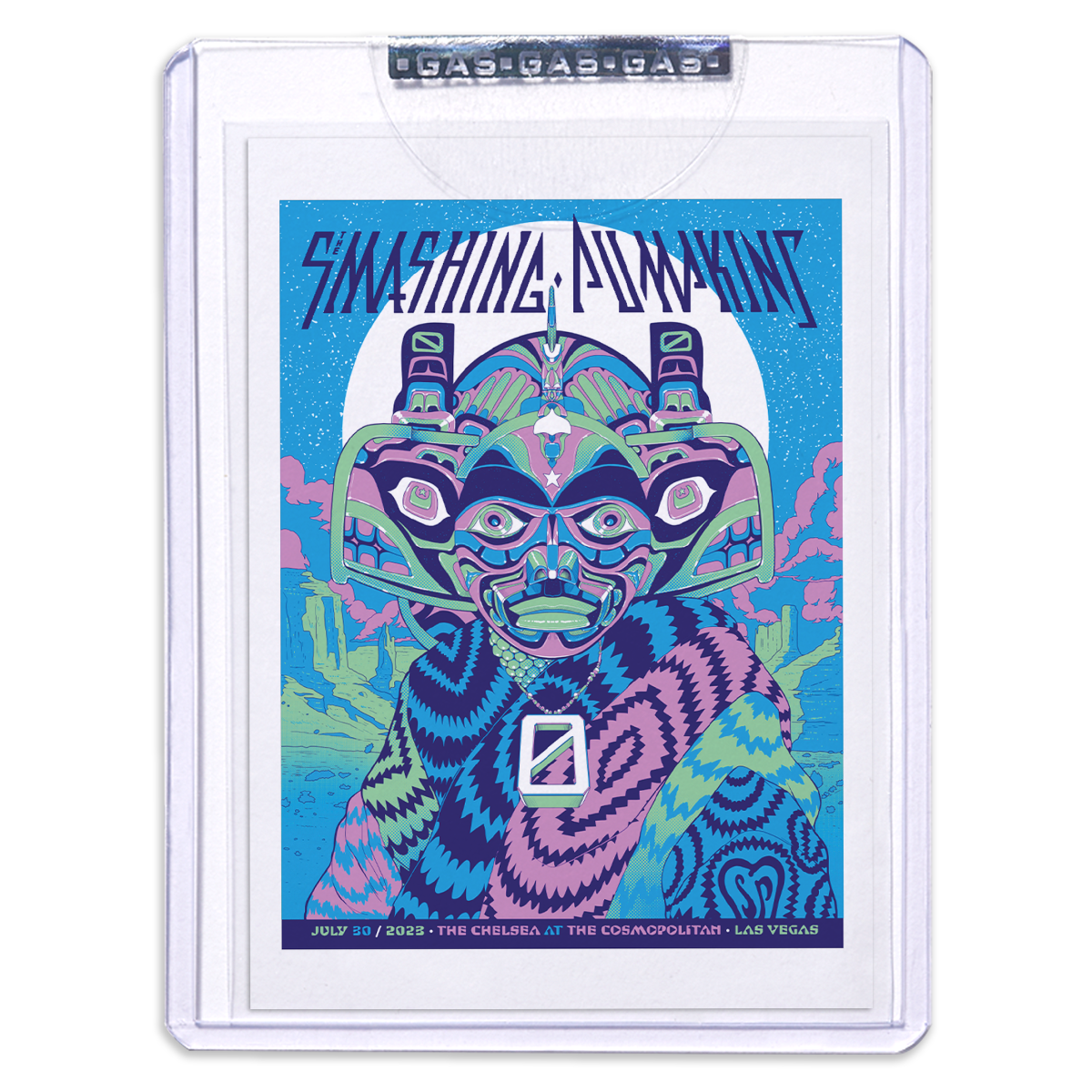 The Smashing Pumpkins Las Vegas July 28, 2023 Poster & Setlist Trading Card