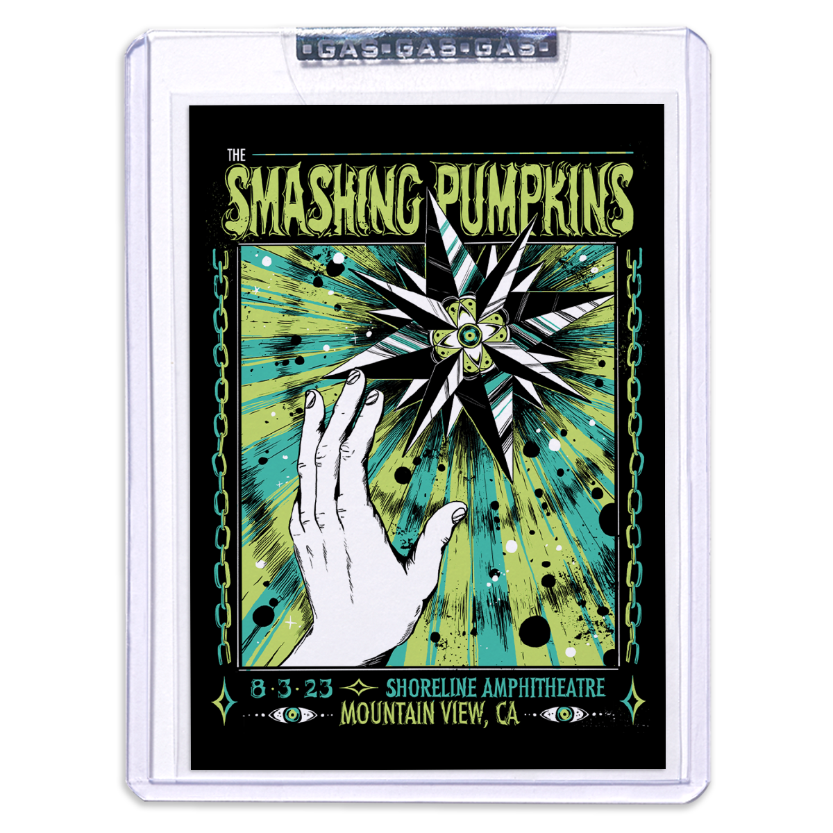 The Smashing Pumpkins Mountain View August 3, 2023 Poster & Setlist Trading Card