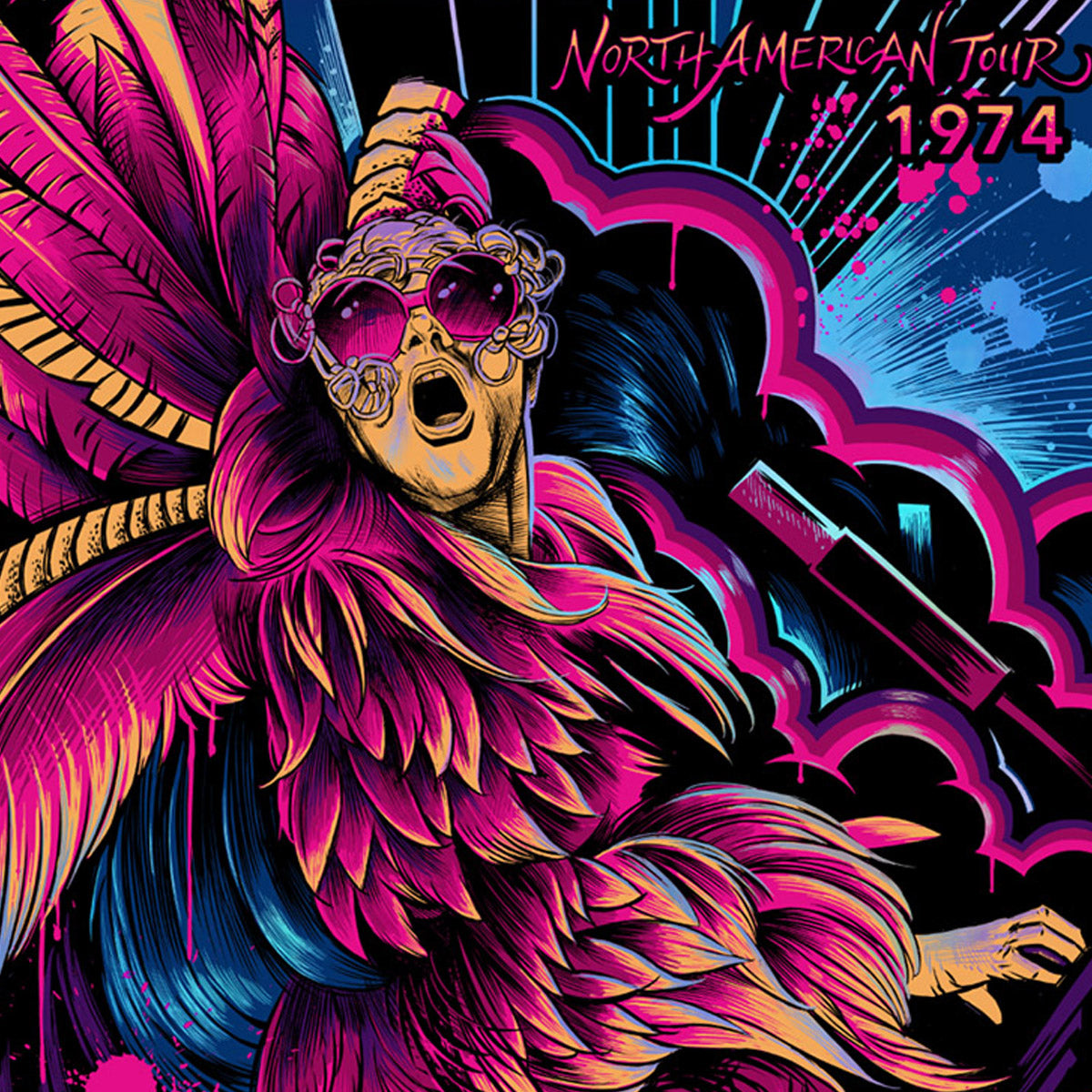 Elton John 1974 North American Tour (Foil Edition)
