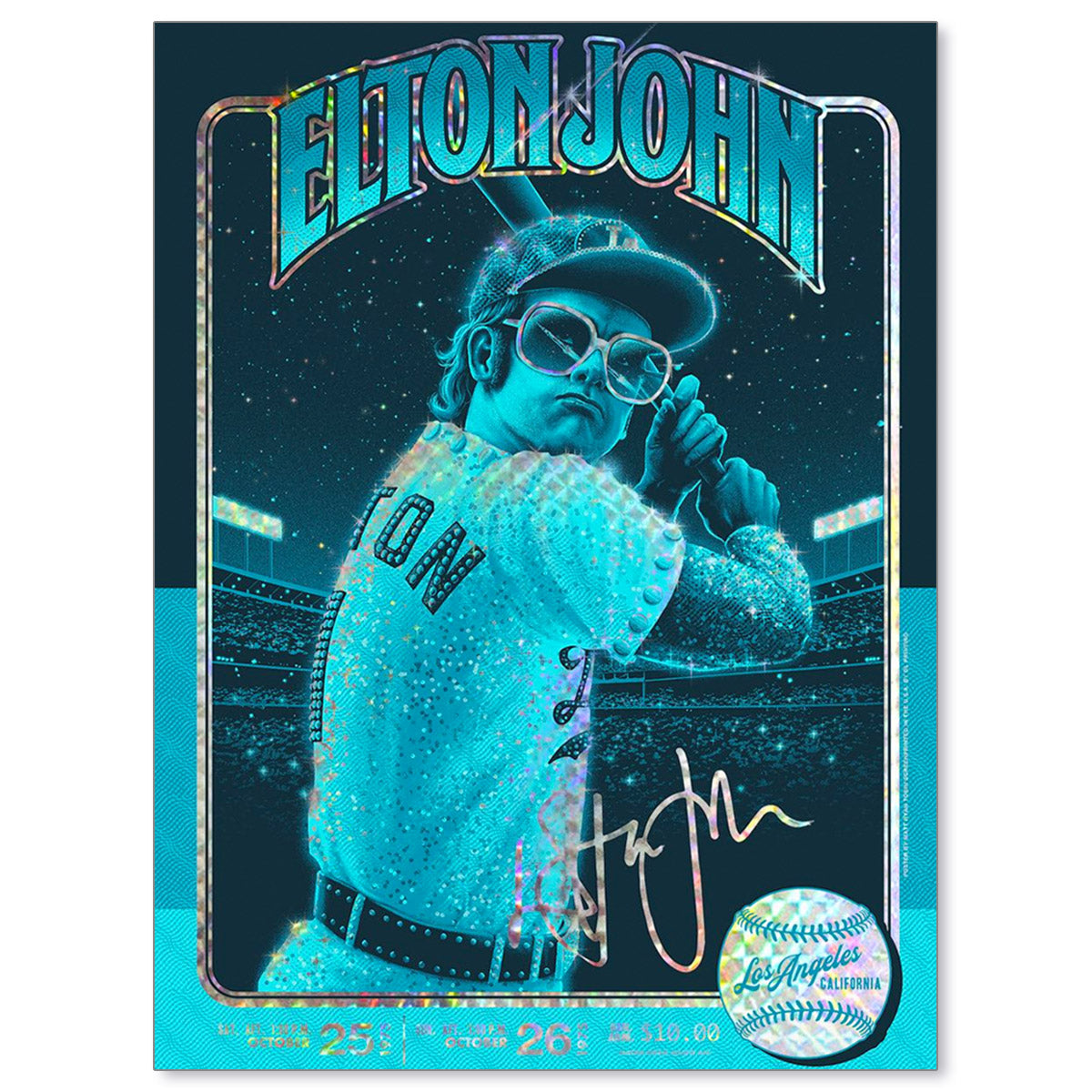 Elton John Los Angeles 1975 by Matt Ryan Tobin (Shining Sequins Edition)