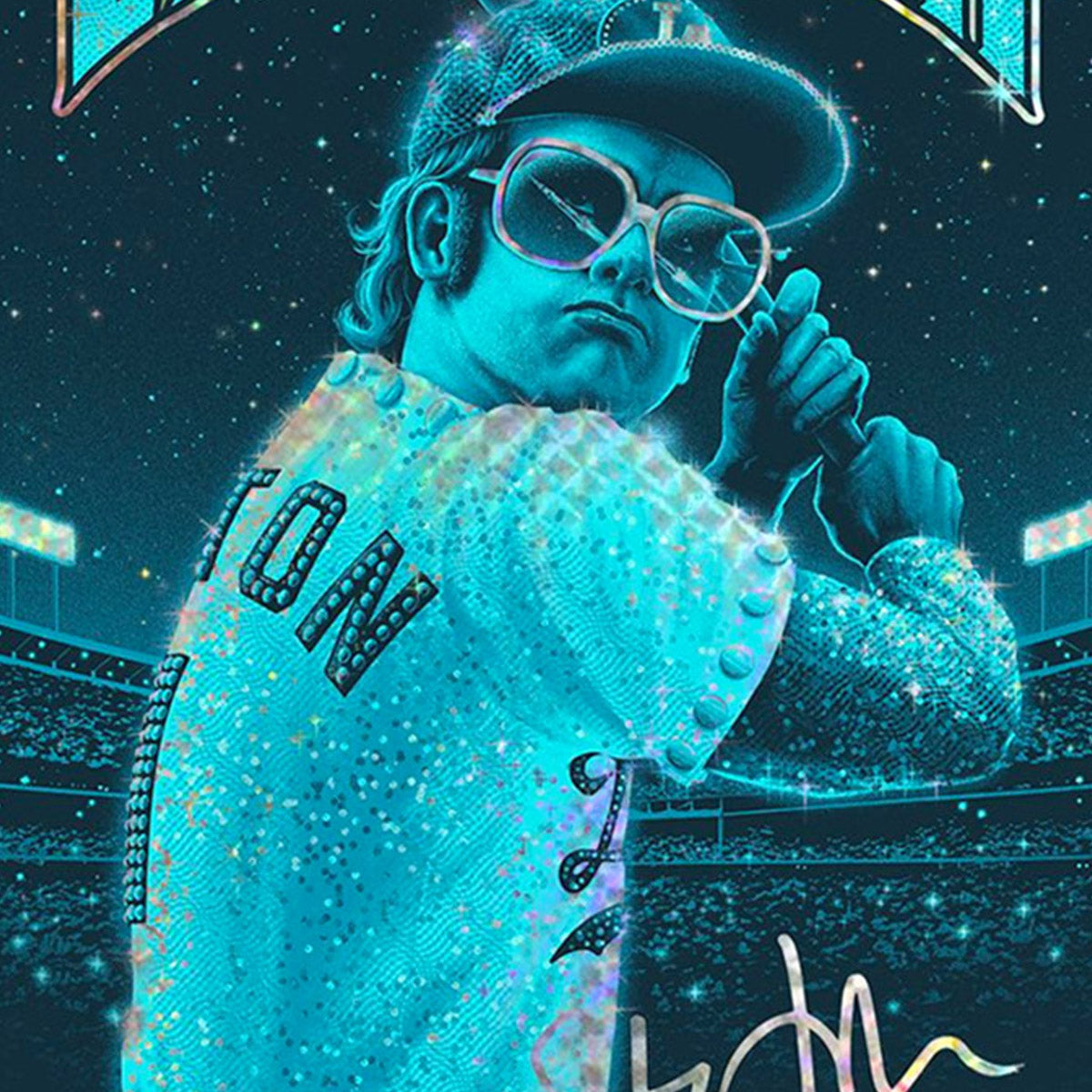 Elton John Los Angeles 1975 by Matt Ryan Tobin (Shining Sequins Edition)