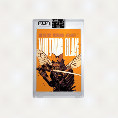 Wu-Tang Clan Fort Worth June 13, 2025 GAS Trading Card