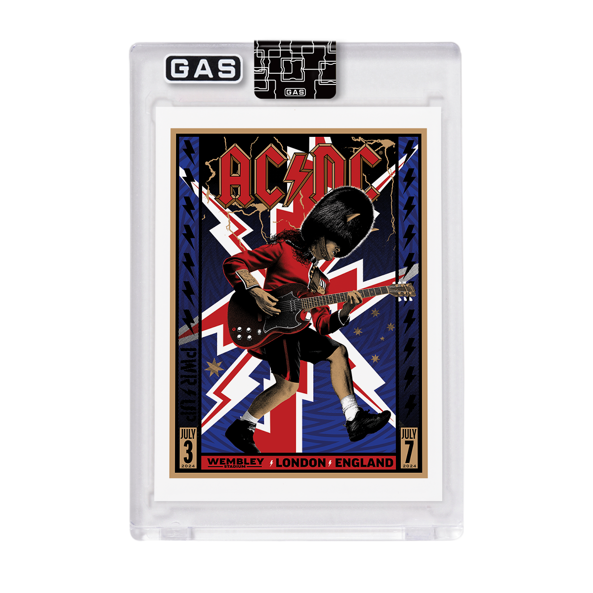 AC/DC London July 3 & 7, 2024 Setlist Trading Card