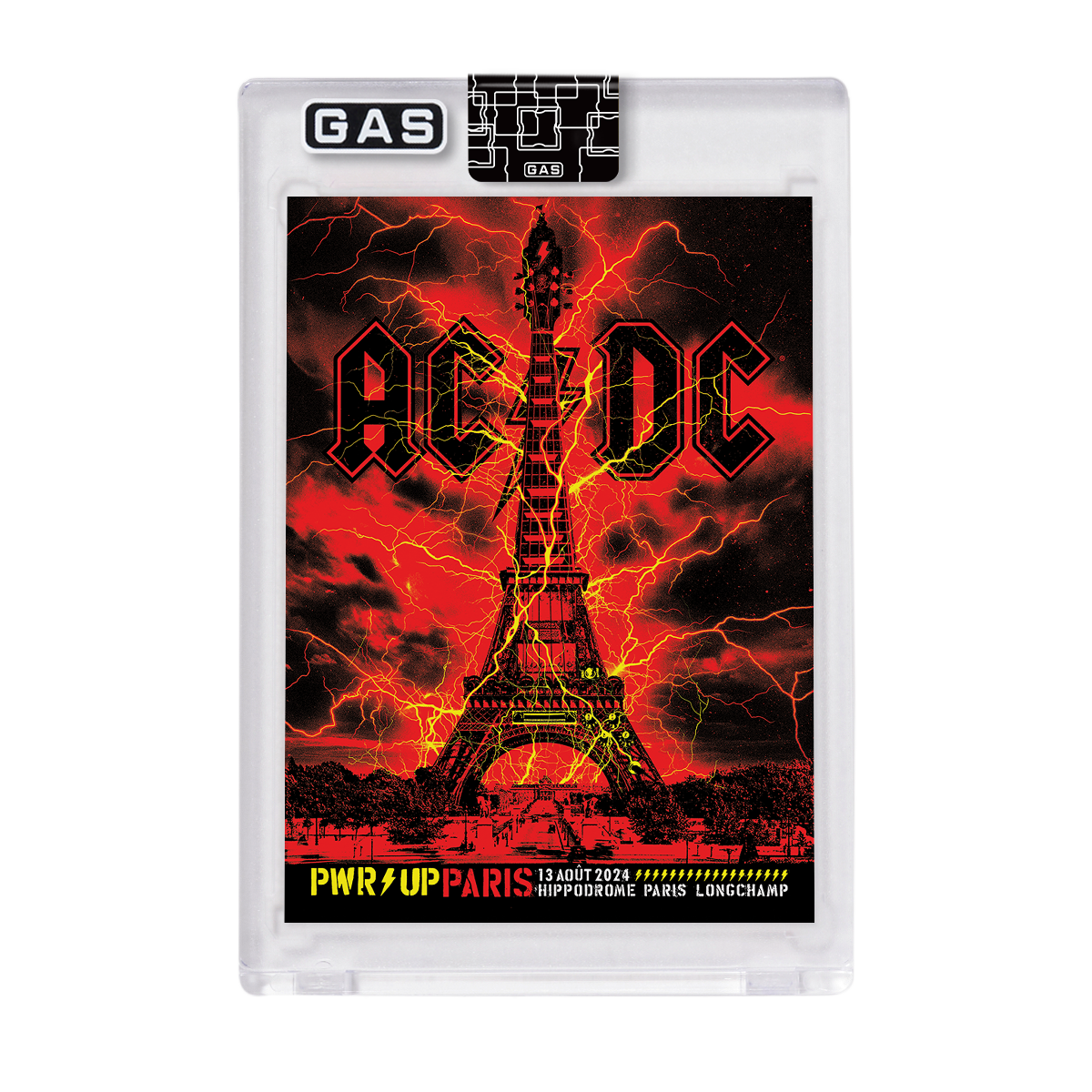 AC/DC Paris August 13th Poster & Setlist Trading Card