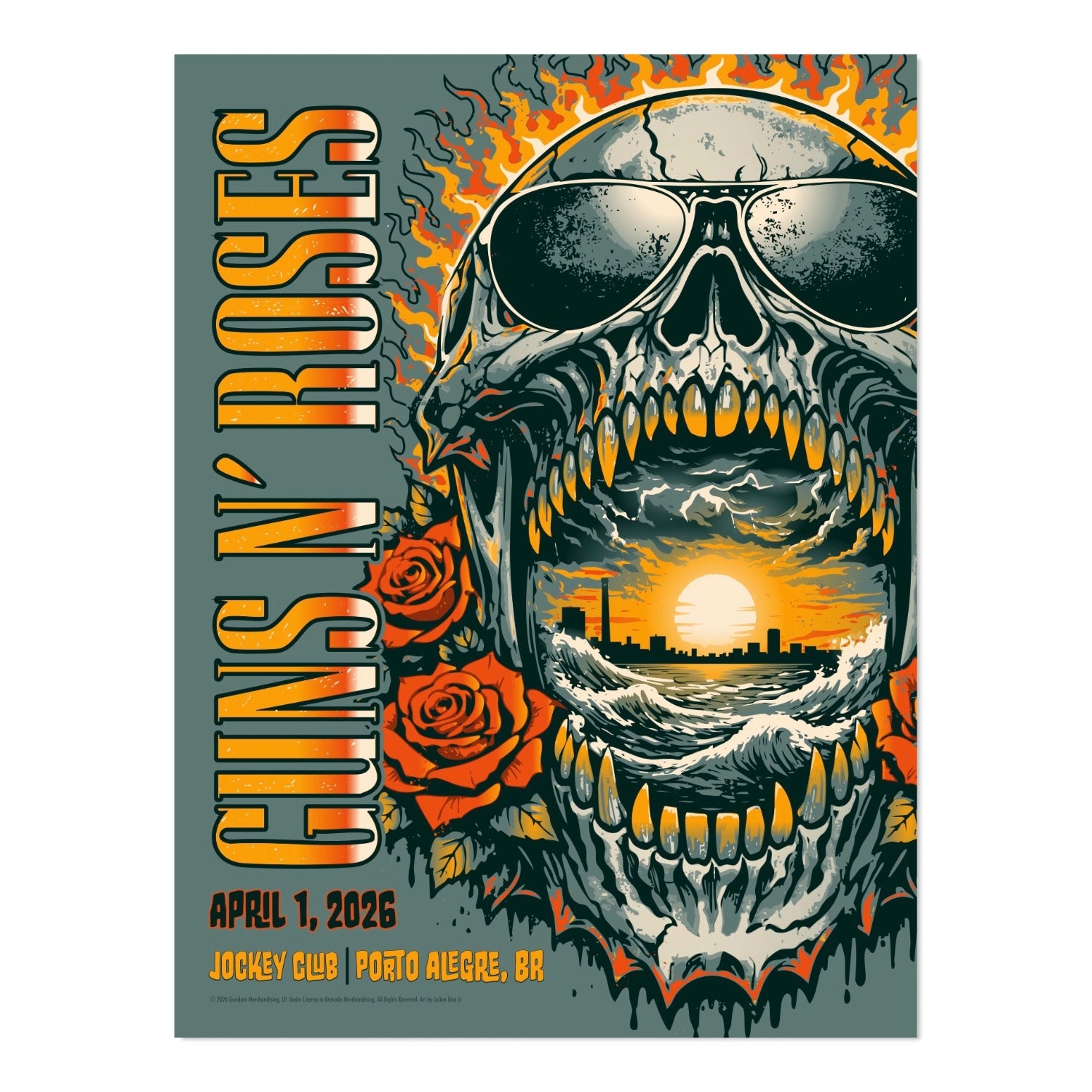 Guns N' Roses Porto Alegre April 1, 2026 (Artist Proof)