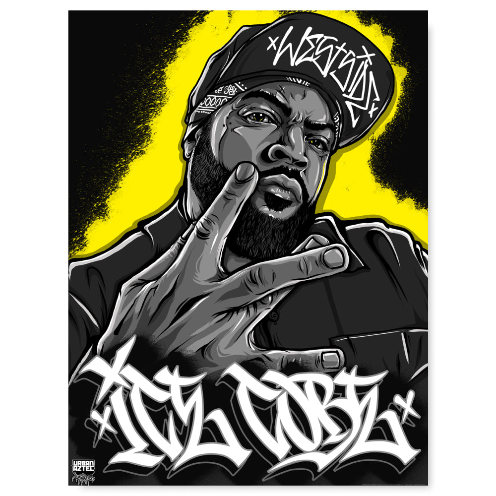 Ice Cube 'West Side' Rainbow Foil Print