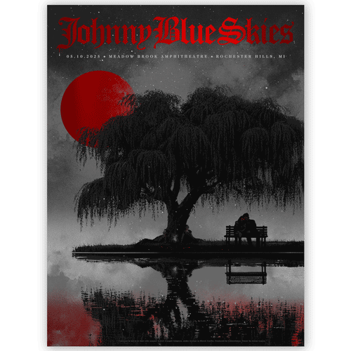 Sturgill Simpson/Johnny Blue Skies Rochester Hills May 10, 2025 Red Foil Edition (Artist Proof)