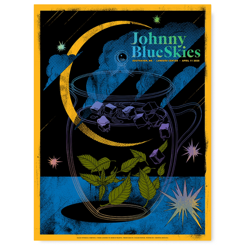 Sturgill Simpson (Johnny Blue Skies) Southaven April 11 (Artist Proof Rainbow Foil)