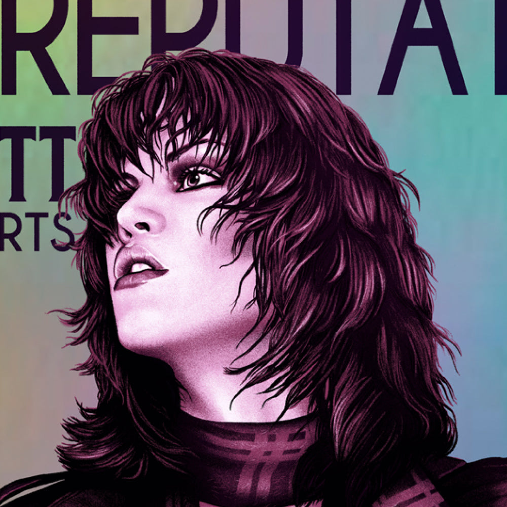 Joan Jett & The Blackhearts Bad Reputation 40th (Rainbow Foil) — artwork in setting