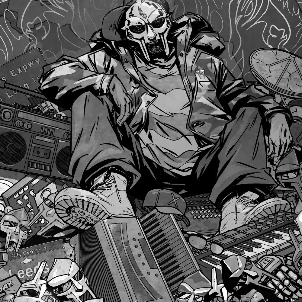 MF DOOM x Sanford Greene Print (Silver Foil Edition)