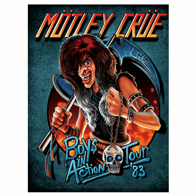 Mötley Crüe Crücial Crüe Boys In Action '83 Tour Lenticular