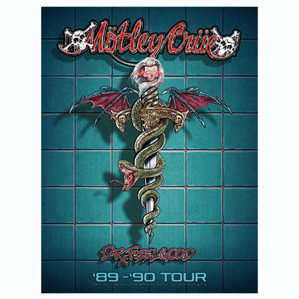Mötley Crüe Crücial Crüe Dr. Feelgood Tour Lenticular