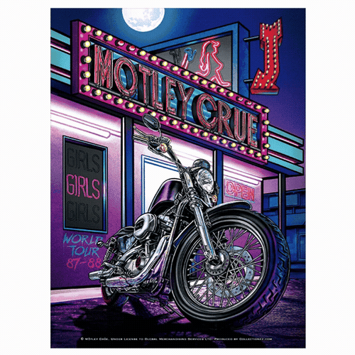 Mötley Crüe Crücial Crüe Girls Girls Girls Tour Lenticular
